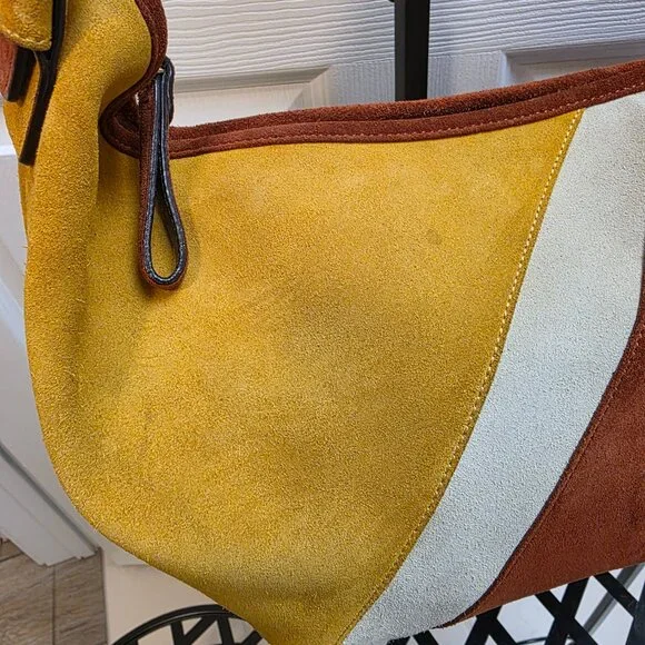 Ultra Rare numbered 2003 Coach Suede Hobo (177 of 300) 9498 Italian Y2K Handbag! - Picture 4 of 10